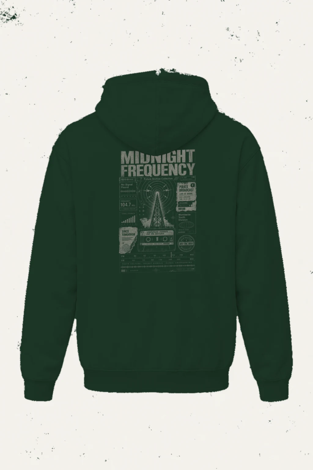 "Midnight Frequency" Heavy Blend Unisex Pullover Hoodie | Gildan 18500