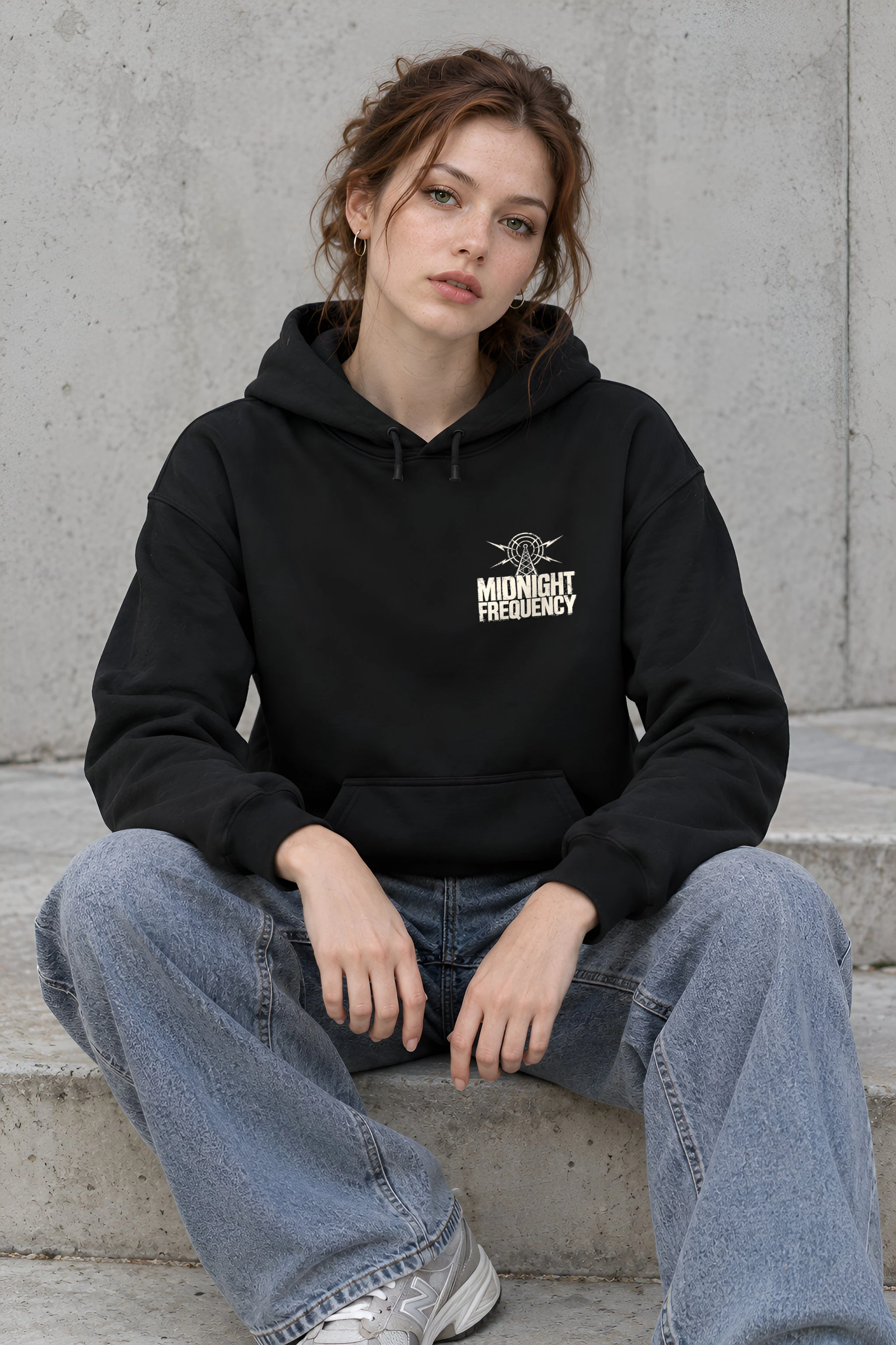 "Midnight Frequency" 1 Pullover Hoodie