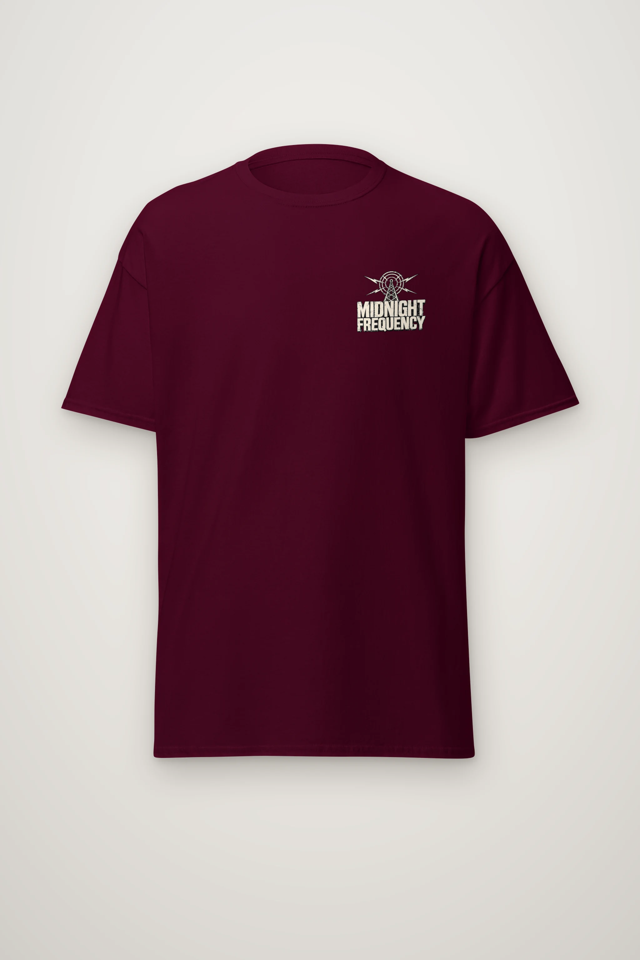 "Midnight Frequency" Heavyweight Unisex Crewneck T-shirt