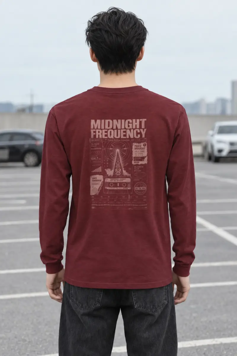 "Midnight Frequency" Unisex Longsleeve T-shirt