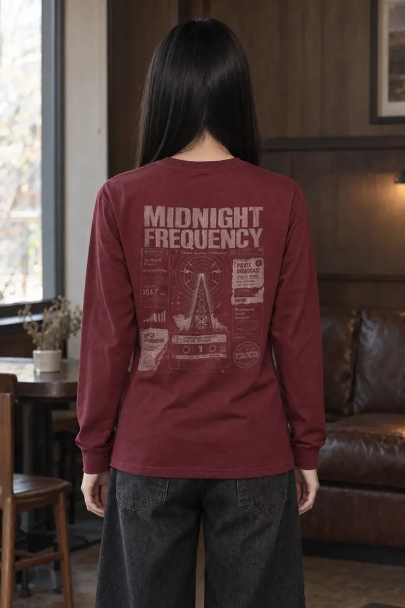 "Midnight Frequency" Unisex Longsleeve T-shirt