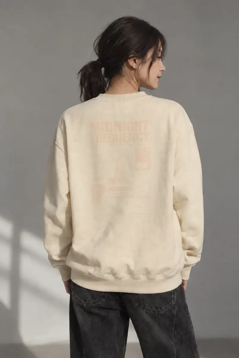 "Midnight Frequency" Unisex Sponge Fleece Crewneck Sweatshirt | Bella + Canvas 3901
