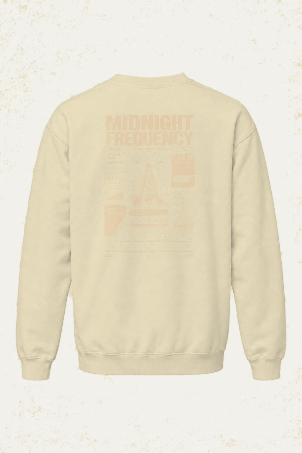 "Midnight Frequency" Unisex Sponge Fleece Crewneck Sweatshirt | Bella + Canvas 3901