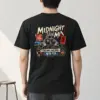 "Midnight Mix Cat" Heavyweight Unisex Crewneck T-shirt