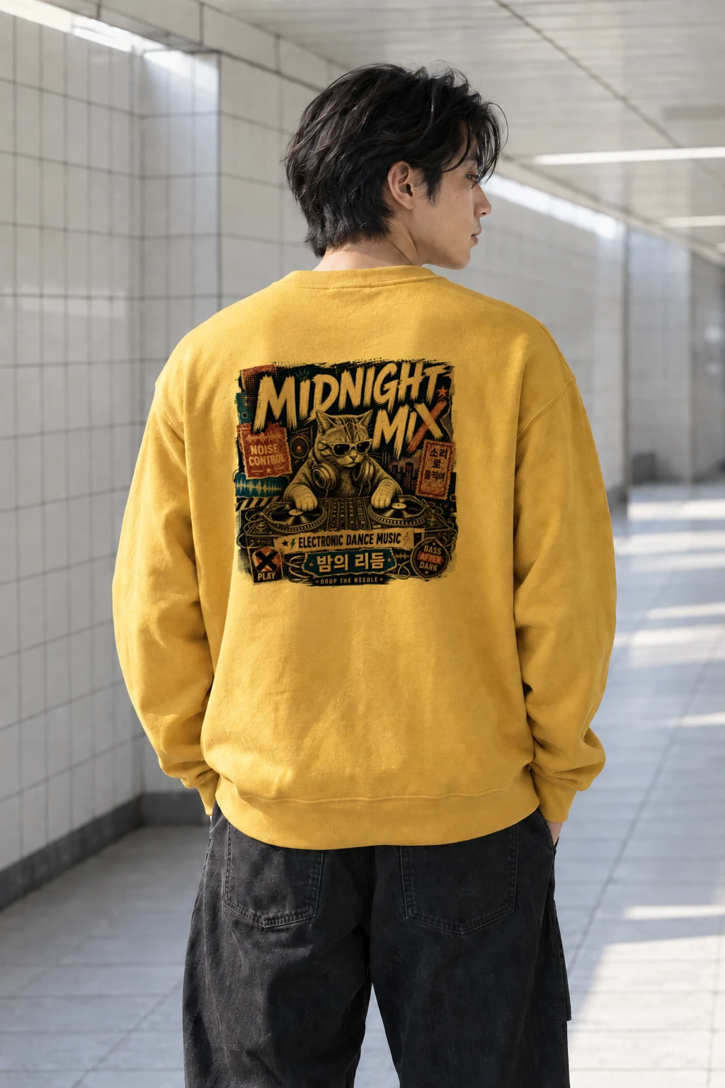 "Midnight Mix" Heavy Blend Unisex Crewneck Sweatshirt | Gildan 18000