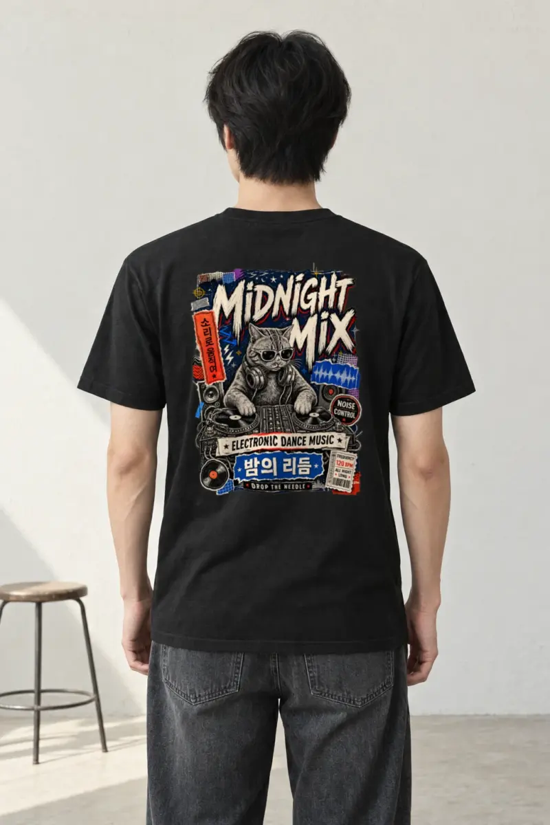 "Midnight Mix" Heavyweight Unisex Crewneck T-shirt | Gildan 5000