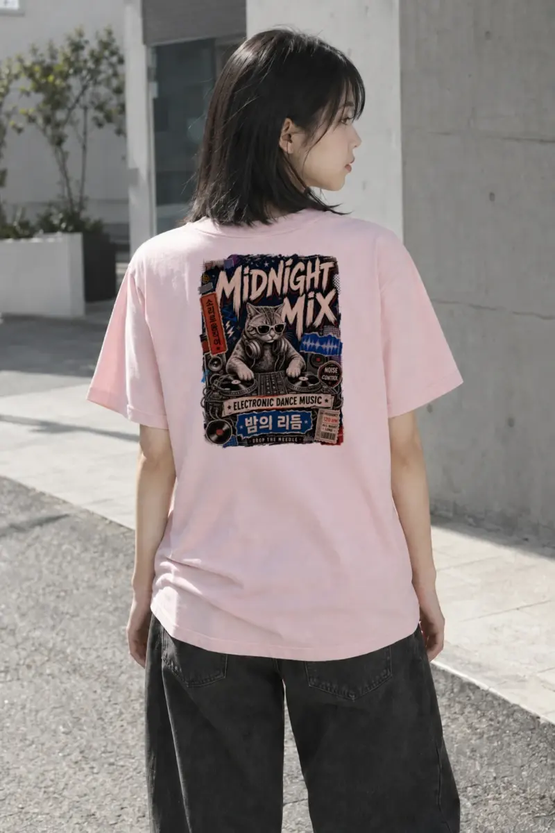 “Midnight Mix” Heavyweight Unisex Crewneck T-shirt | Gildan 5000