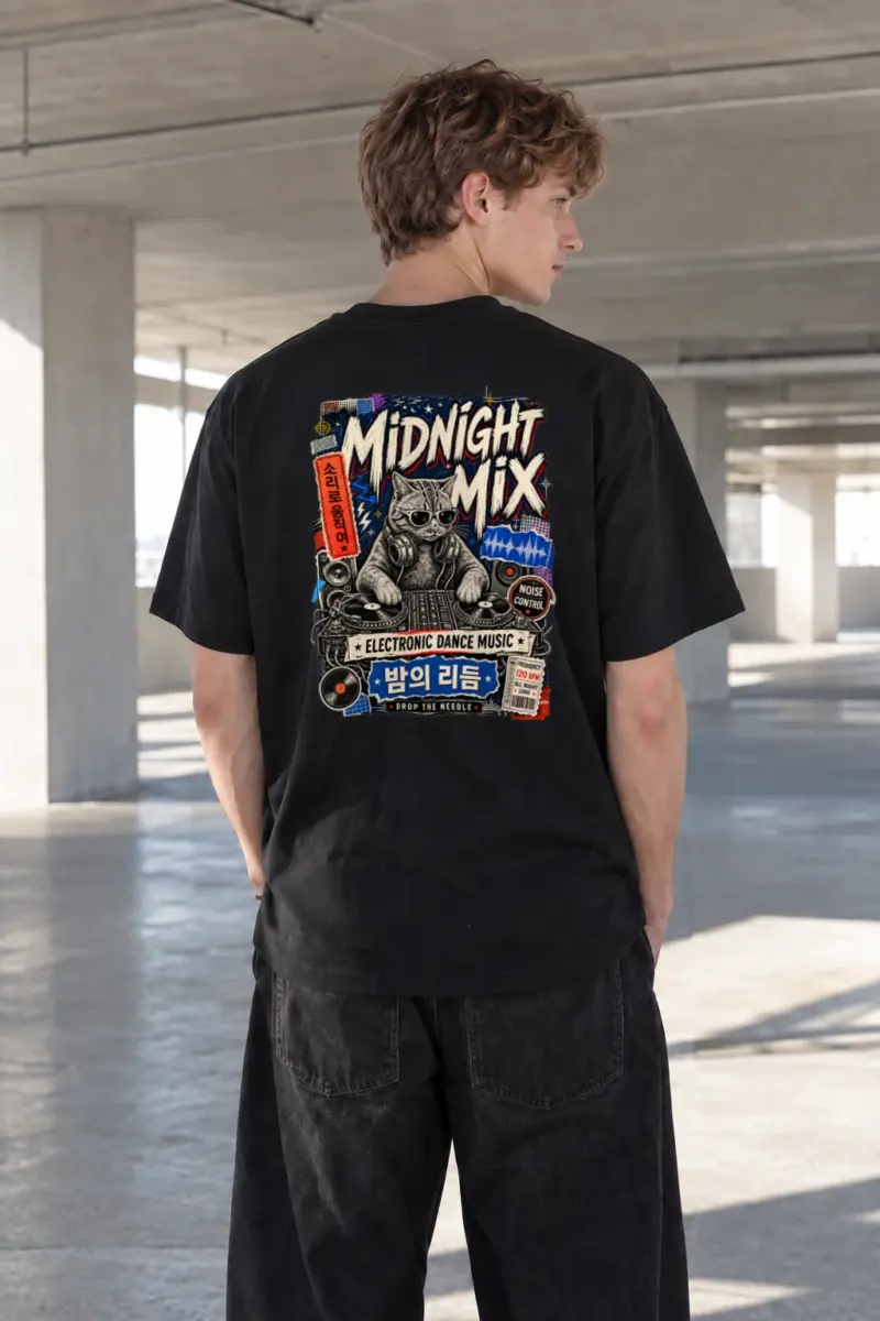 "Midnight Mix" Heavyweight Unisex Crewneck T-shirt | Gildan 5000