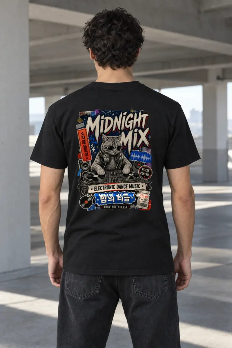 "Midnight Mix" Heavyweight Unisex Crewneck T-shirt | Gildan 5000