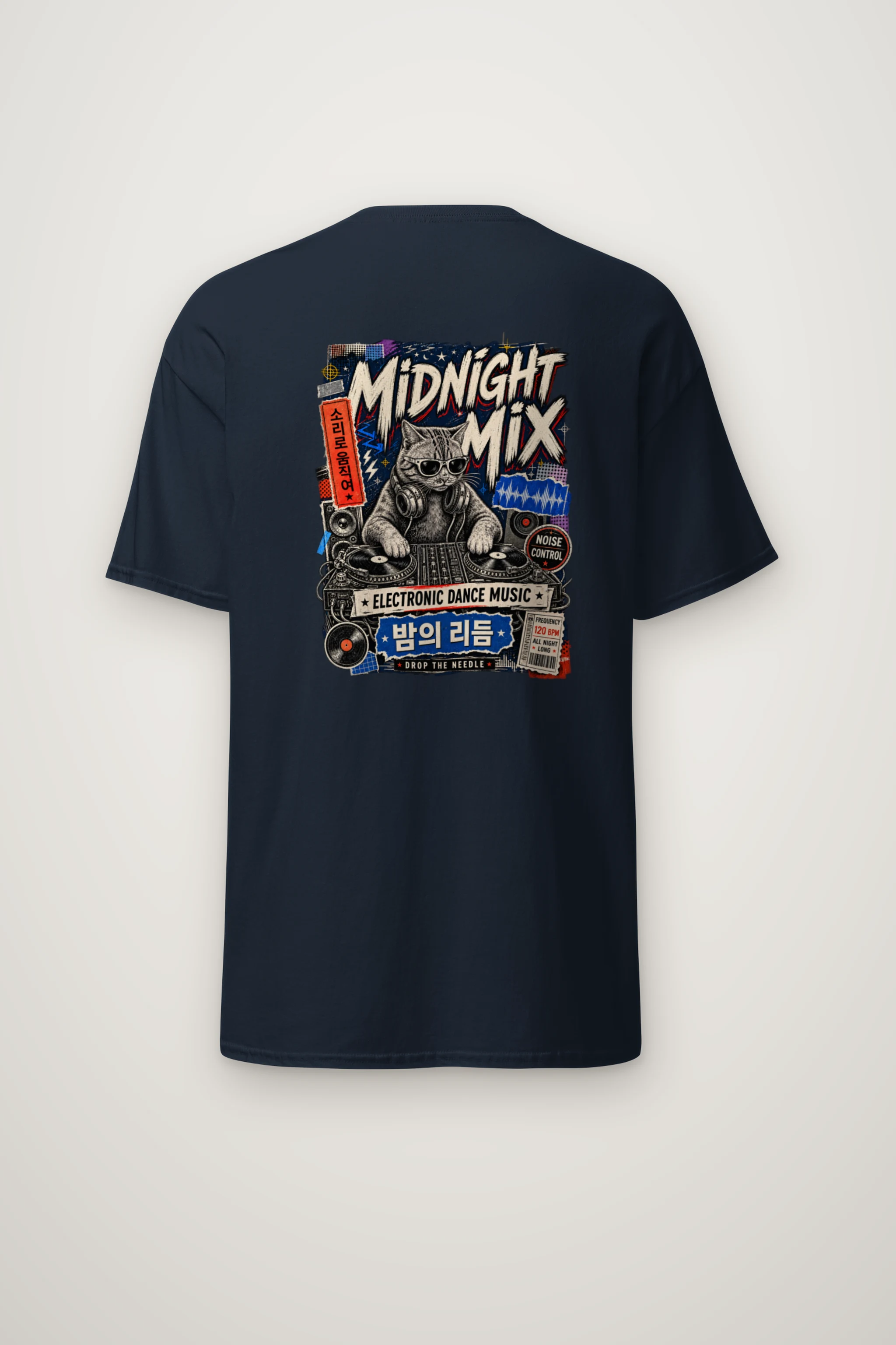 "Midnight Mix" Heavyweight Unisex Crewneck T-shirt
