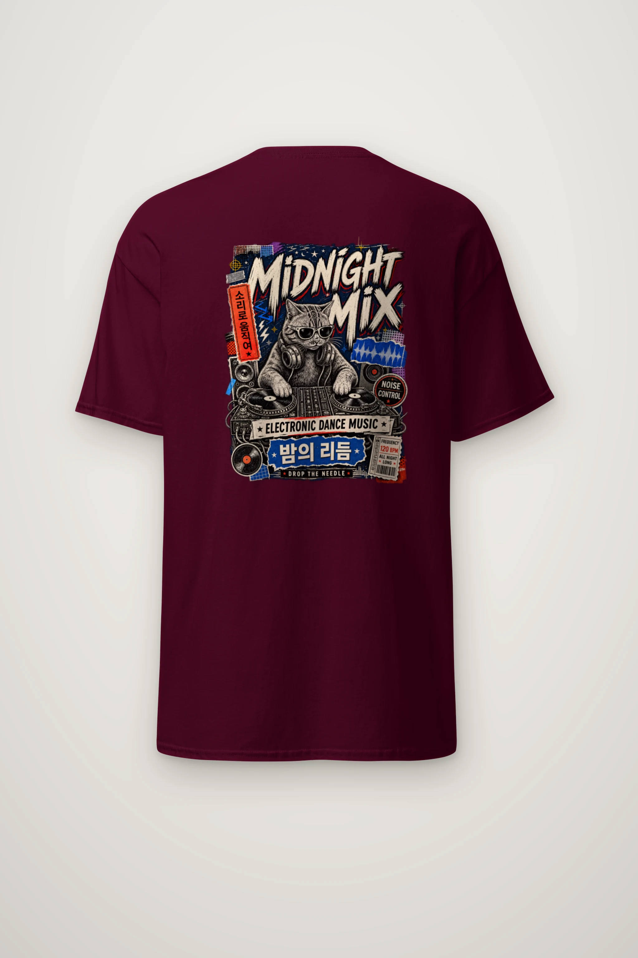"Midnight Mix" Heavyweight Unisex Crewneck T-shirt