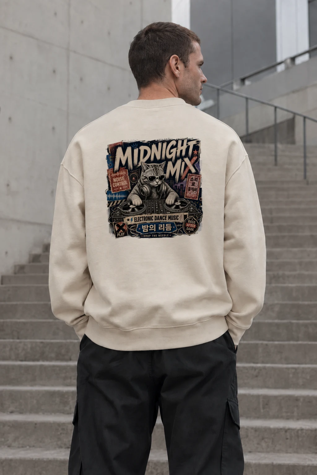 "Midnight Mix" Unisex Sponge Fleece Crewneck Sweatshirt | Bella + Canvas 3901