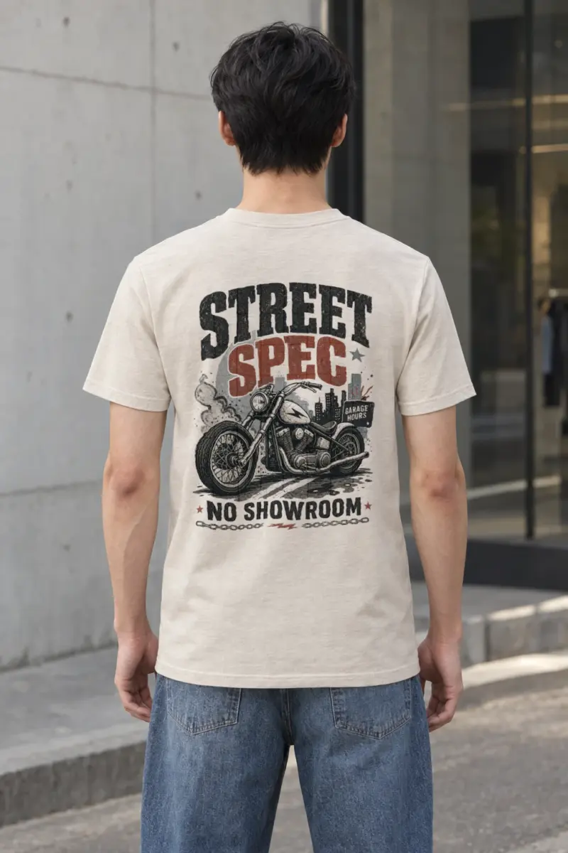 "Midnight Moto District" Heavyweight Unisex Crewneck T-shirt