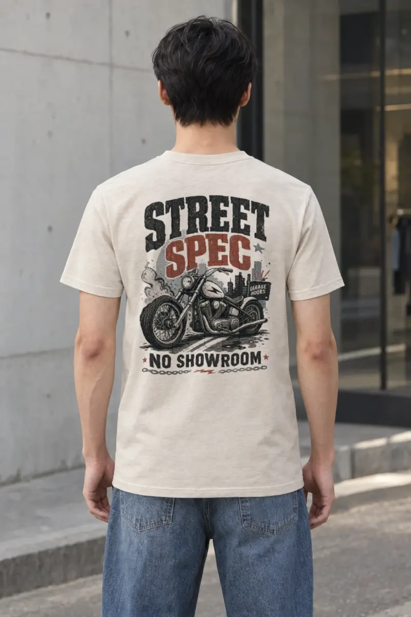 "Midnight Moto District" Heavyweight Unisex Crewneck T-shirt