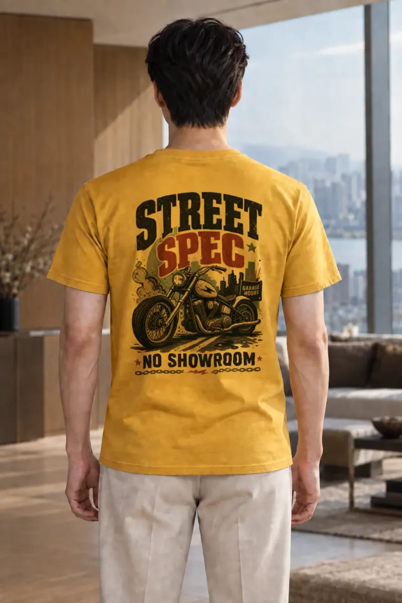 "Midnight Moto District" Heavyweight Unisex Crewneck T-shirt | Gildan 5000