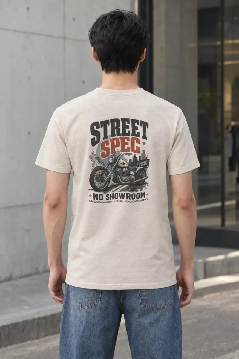 "Midnight Moto District" Heavyweight Unisex Crewneck T-shirt