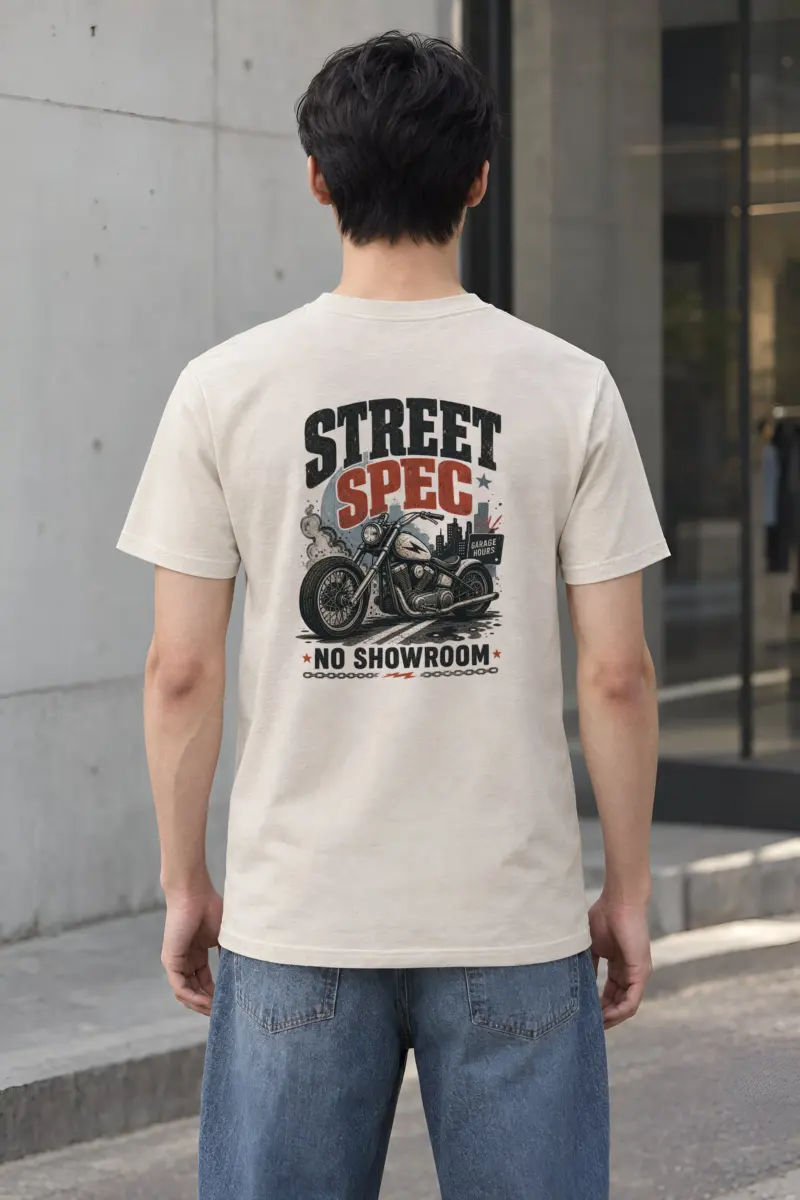 "Midnight Moto District" Heavyweight Unisex Crewneck T-shirt
