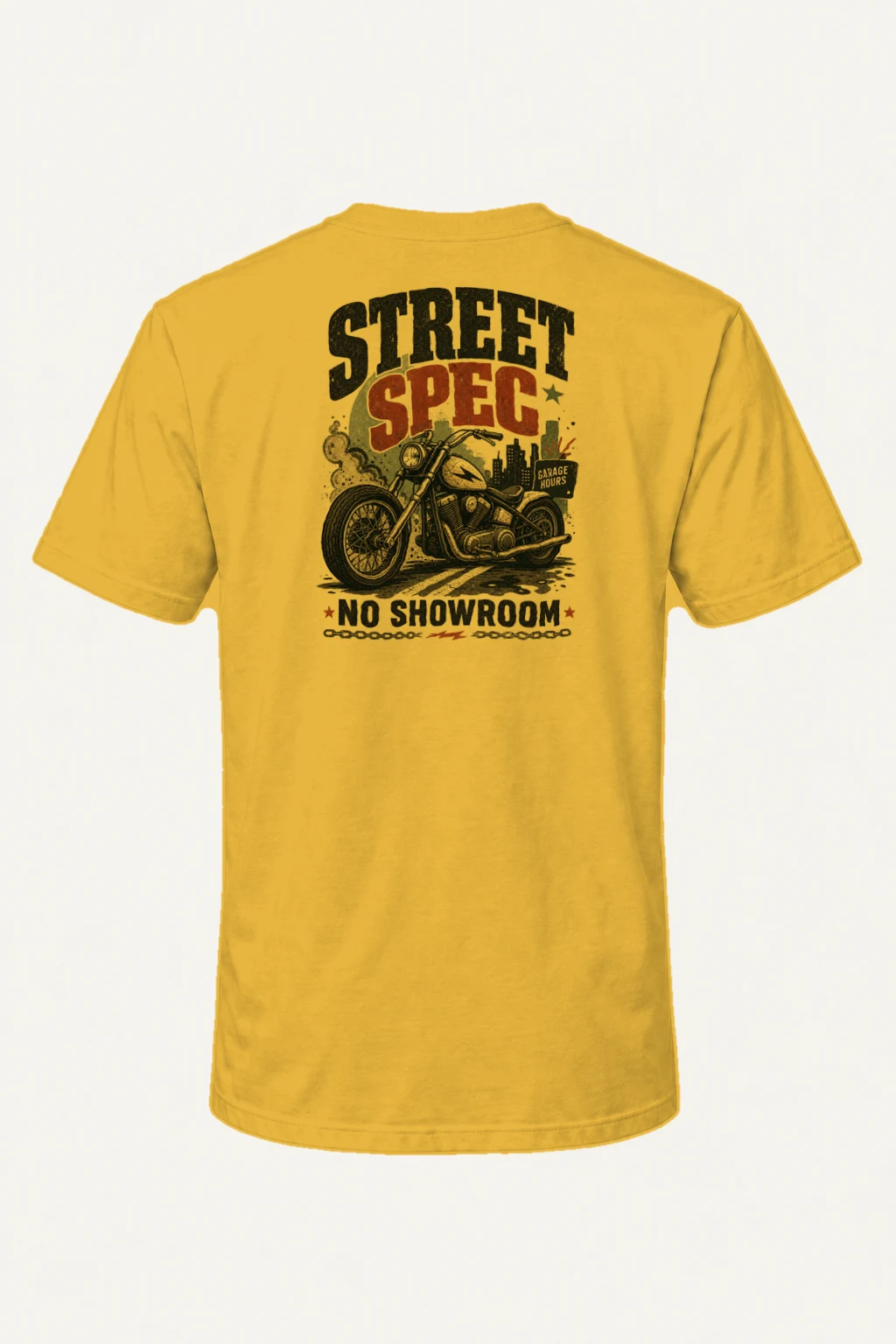 "Midnight Moto District" Heavyweight Unisex Crewneck T-shirt | Gildan 5000