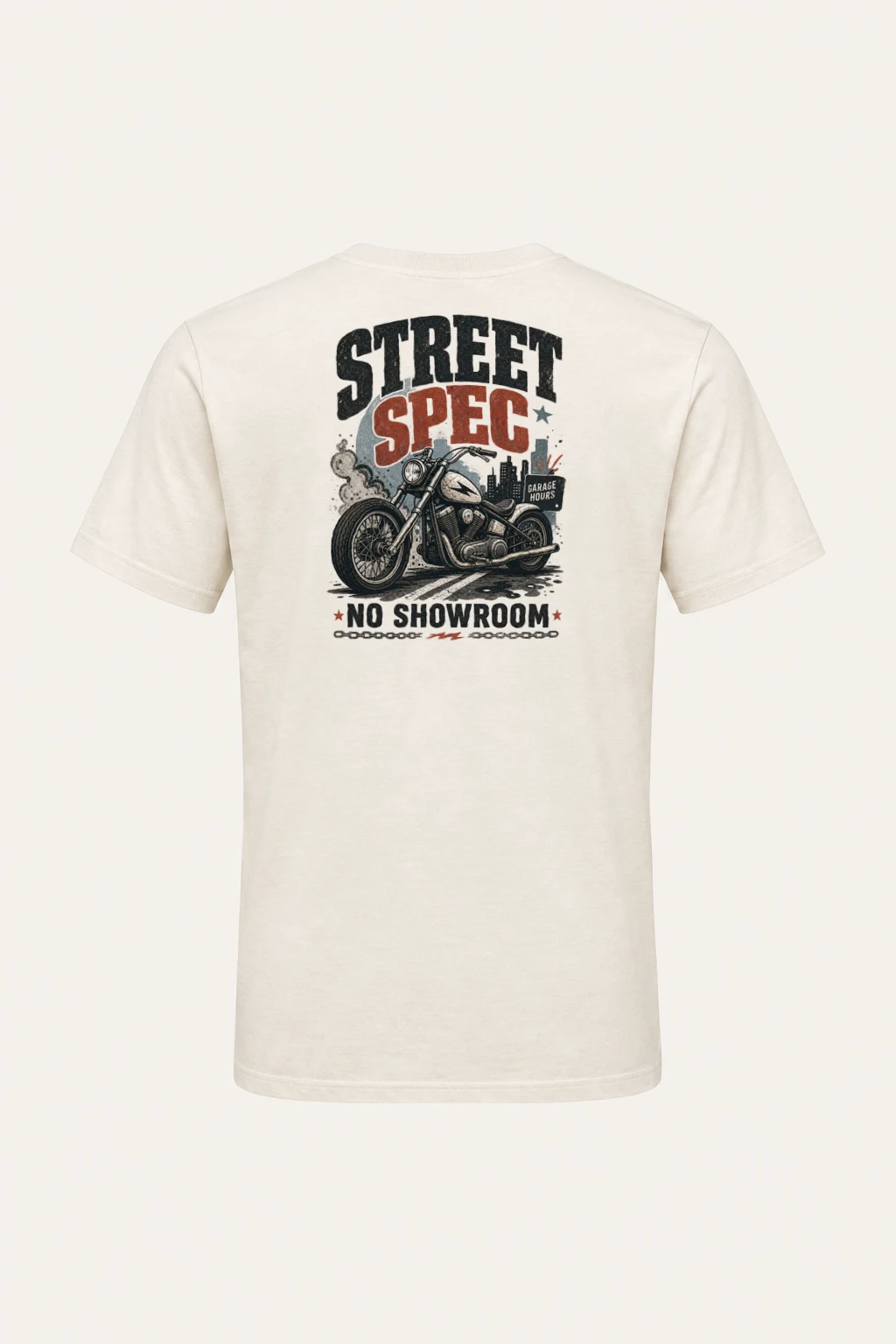 "Midnight Moto District" Heavyweight Unisex Crewneck T-shirt | Gildan 5000
