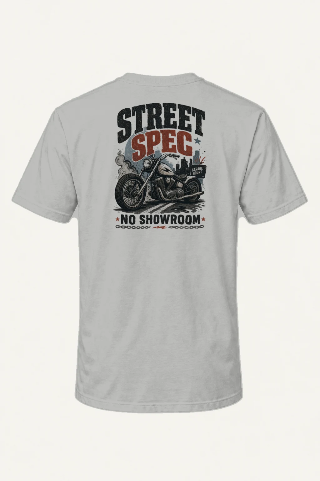 "Midnight Moto District" Heavyweight Unisex Crewneck T-shirt | Gildan 5000