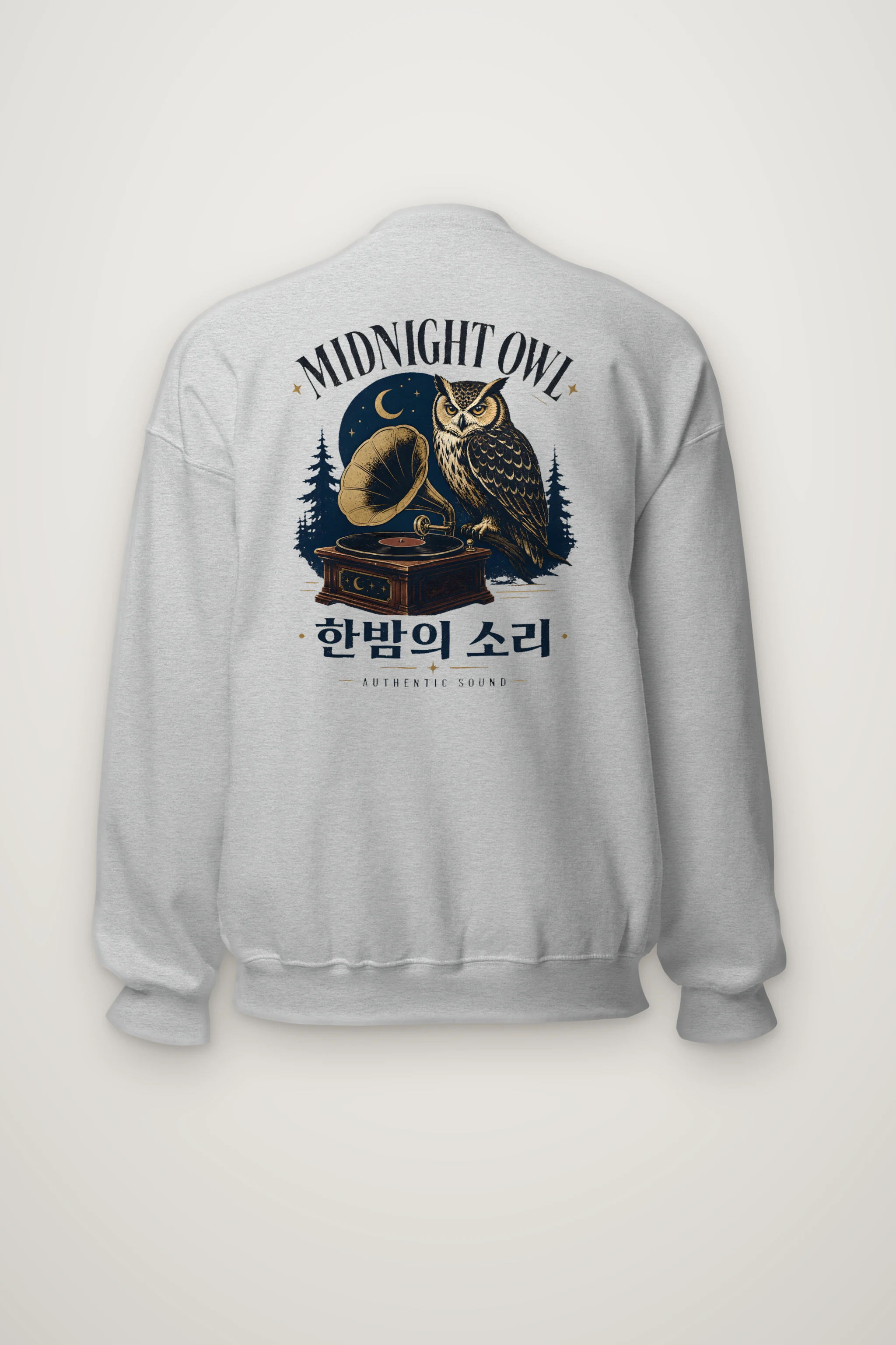 "Midnight Owl" Heavy Blend Unisex Crewneck Sweatshirt