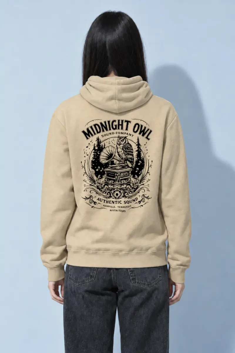 "Midnight Owl Sound" Heavy Blend Unisex Pullover Hoodie