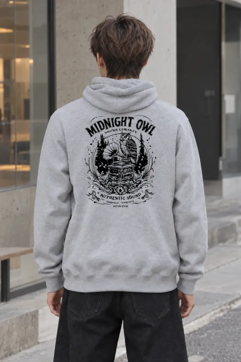 "Midnight Owl Sound" Heavy Blend Unisex Pullover Hoodie