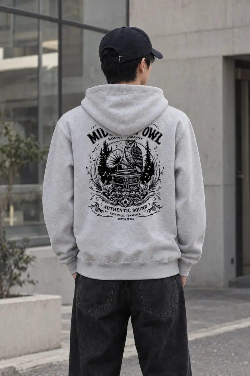 "Midnight Owl Sound" Heavy Blend Unisex Pullover Hoodie