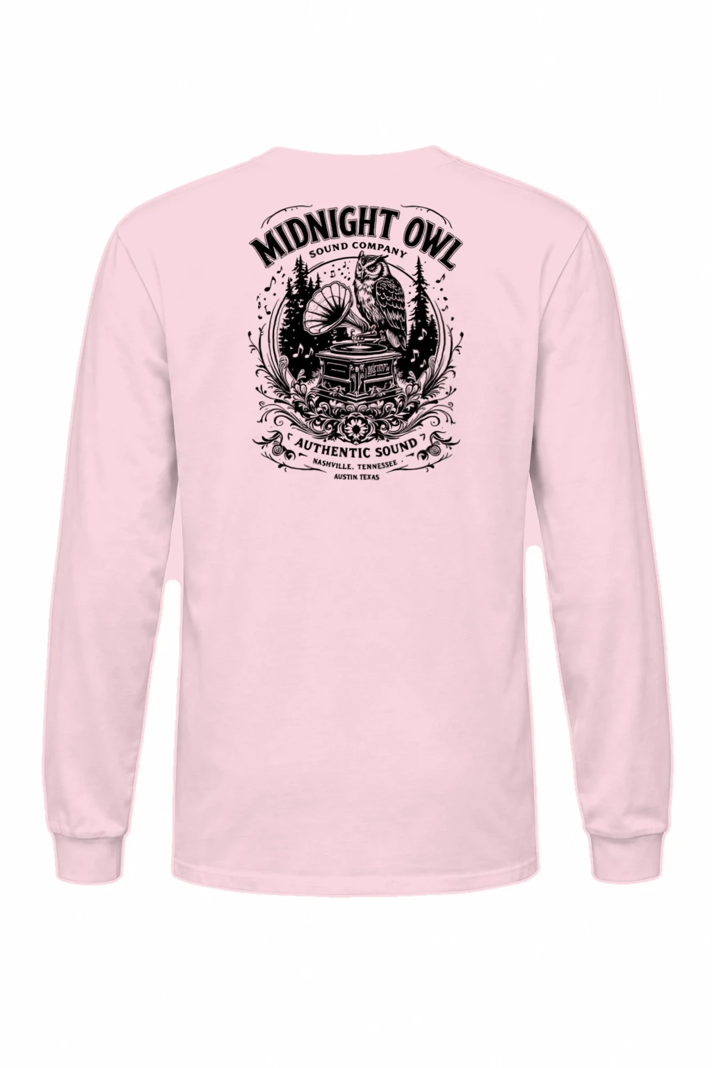 "Midnight Owl Sound" Unisex Longsleeve T-shirt | Gildan 2400