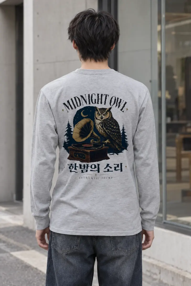 "Midnight Owl" Unisex Longsleeve T-shirt