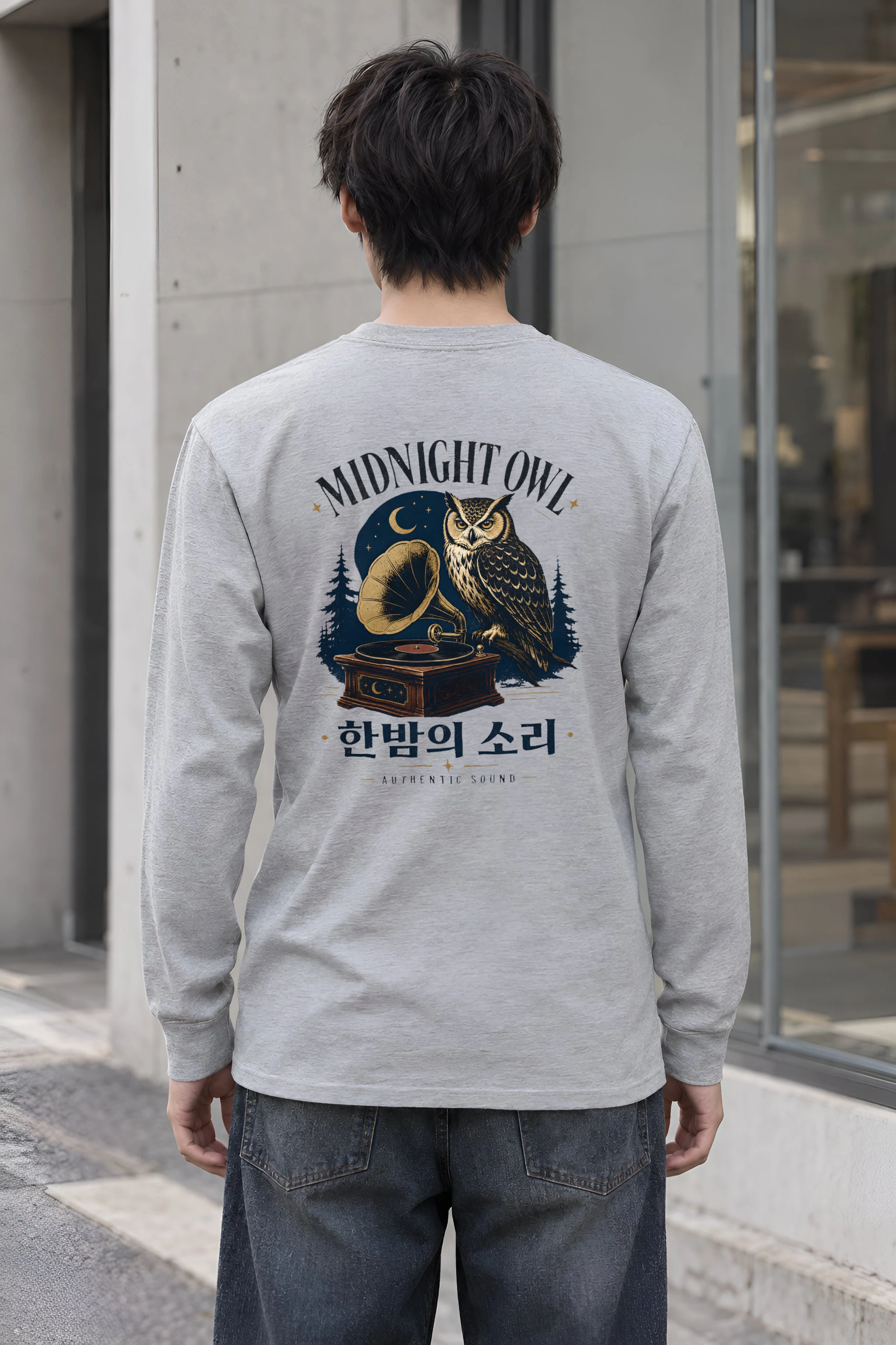 "Midnight Owl" Unisex Longsleeve T-shirt