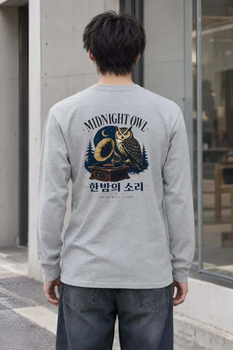 "Midnight Owl" Unisex Longsleeve T-shirt