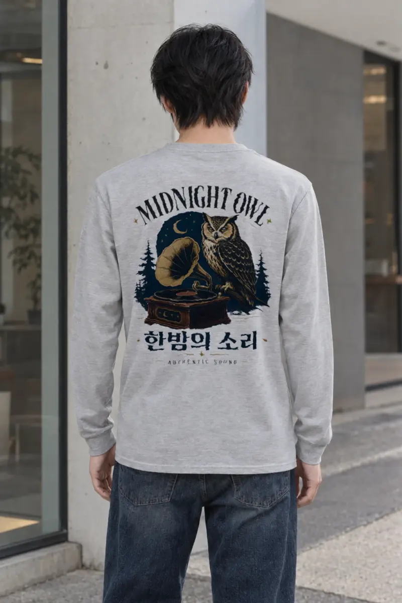 "Midnight Owl" Unisex Longsleeve T-shirt