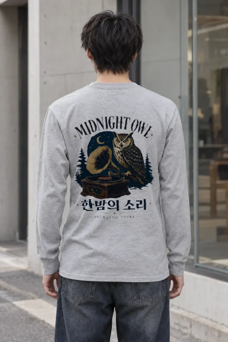 "Midnight Owl" Unisex Longsleeve T-shirt