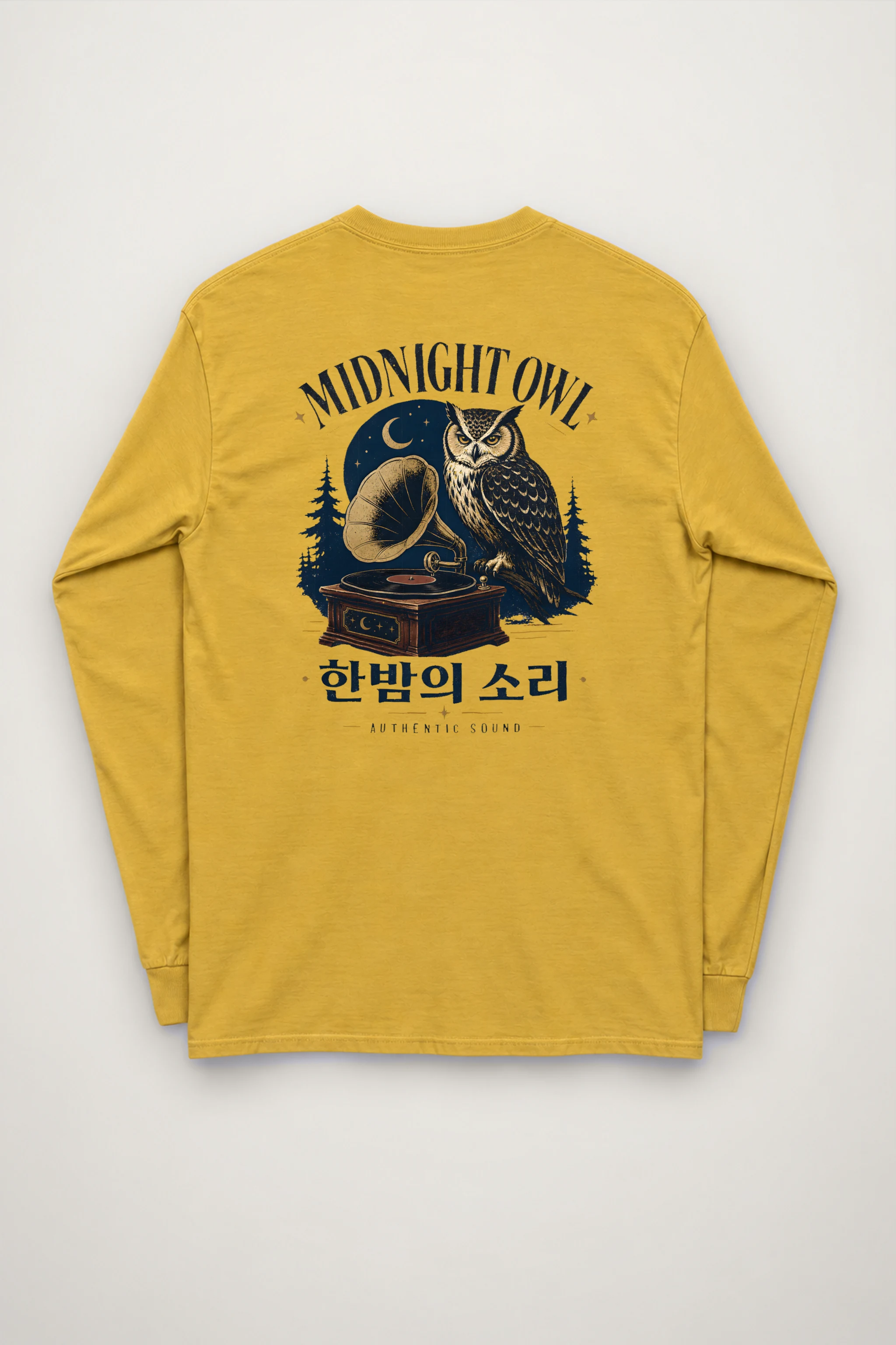 "Midnight Owl" Unisex Longsleeve T-shirt