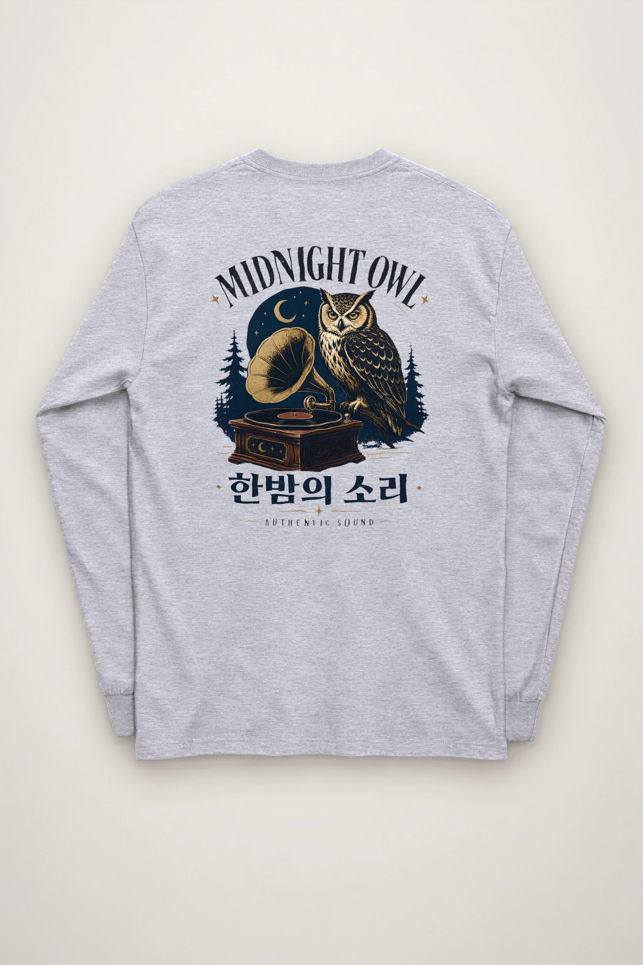 "Midnight Owl" Unisex Longsleeve T-shirt