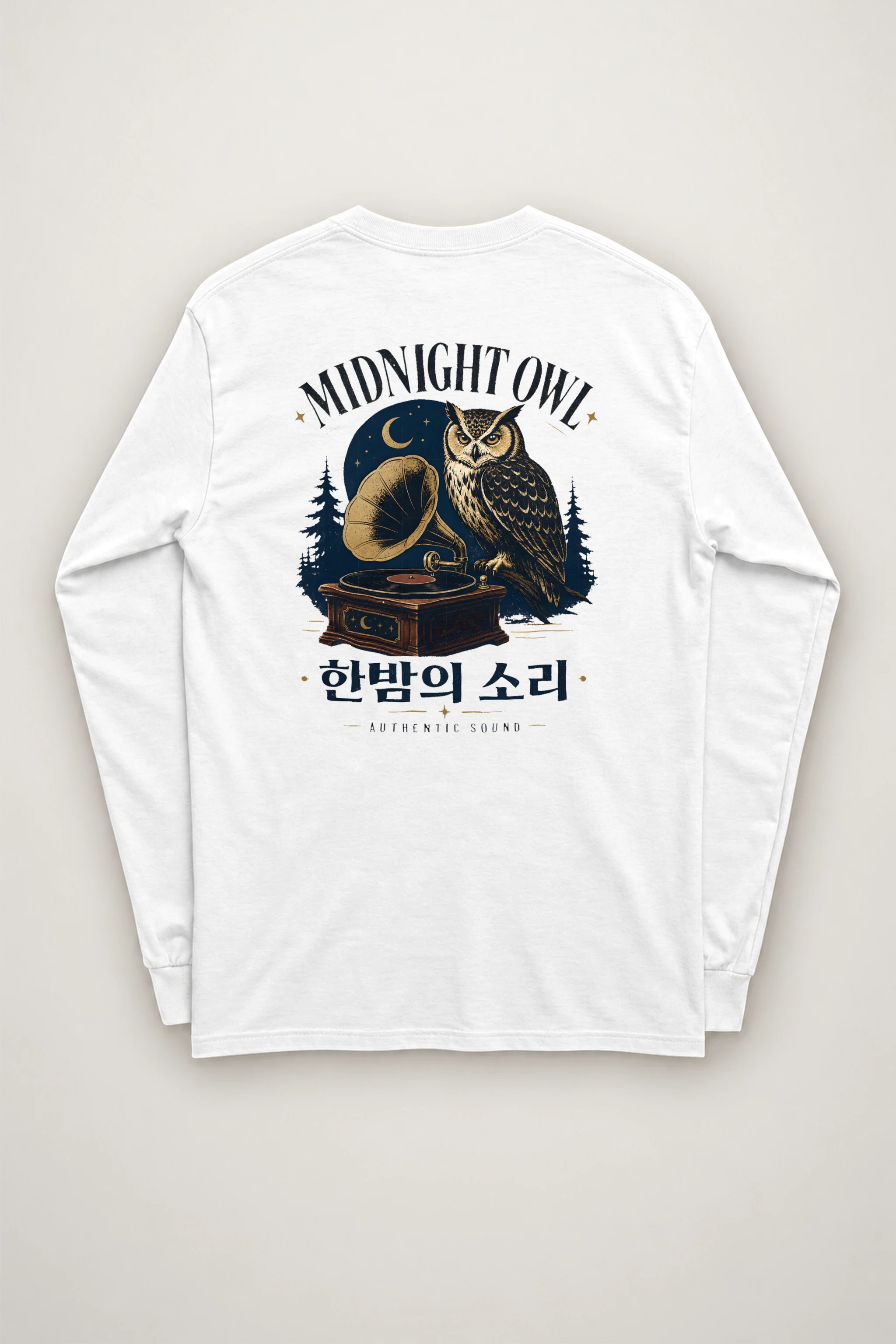 "Midnight Owl" Unisex Longsleeve T-shirt