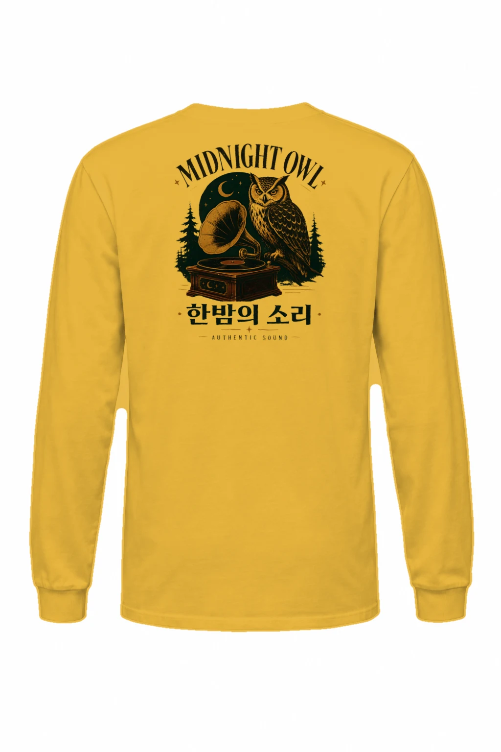 "Midnight Owl" Unisex Longsleeve T-shirt | Gildan 2400