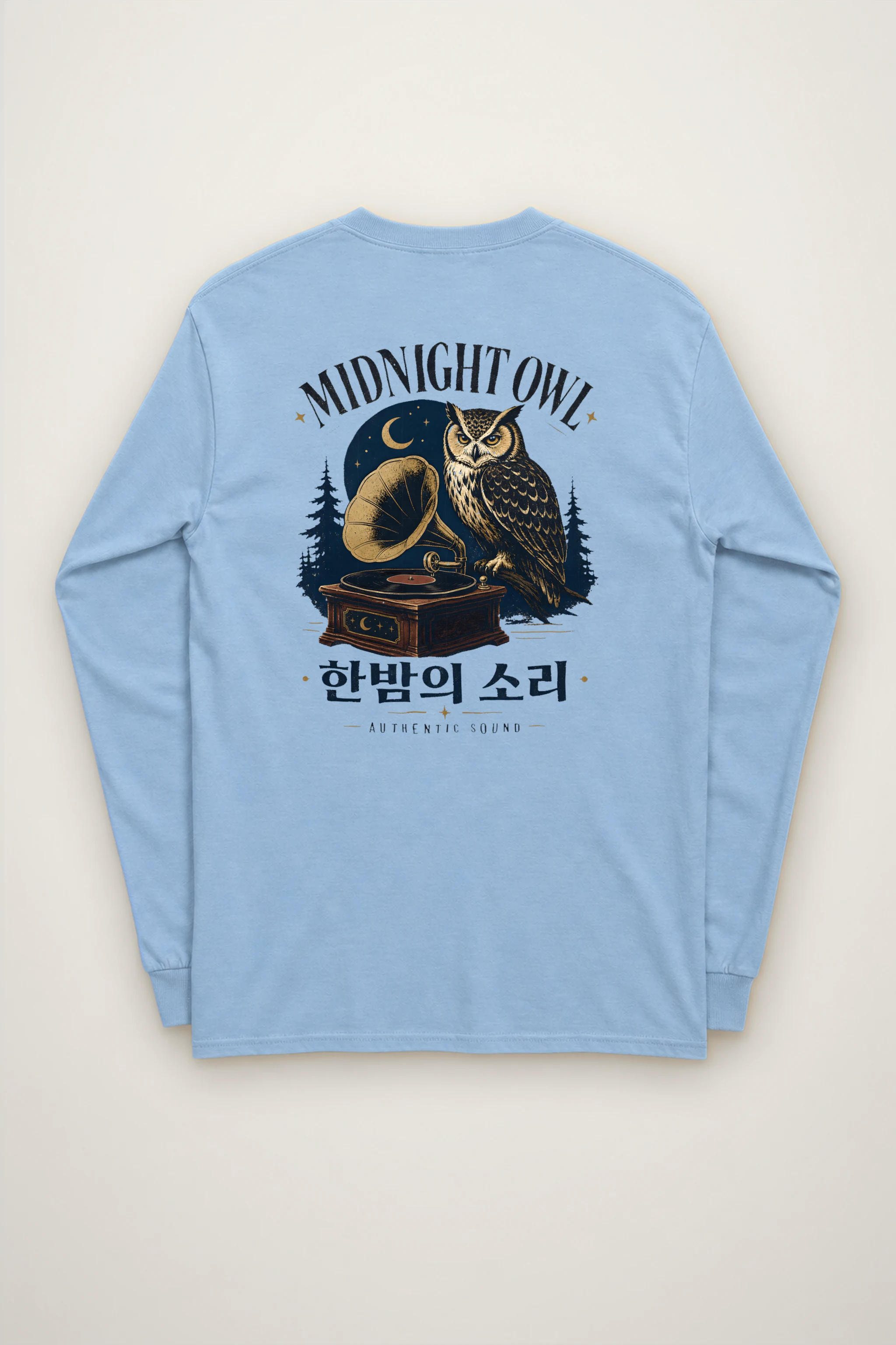 "Midnight Owl" Unisex Longsleeve T-shirt