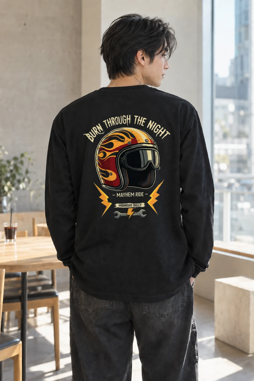 "Midnight Rally" Unisex Longsleeve T-shirt | Gildan 2400