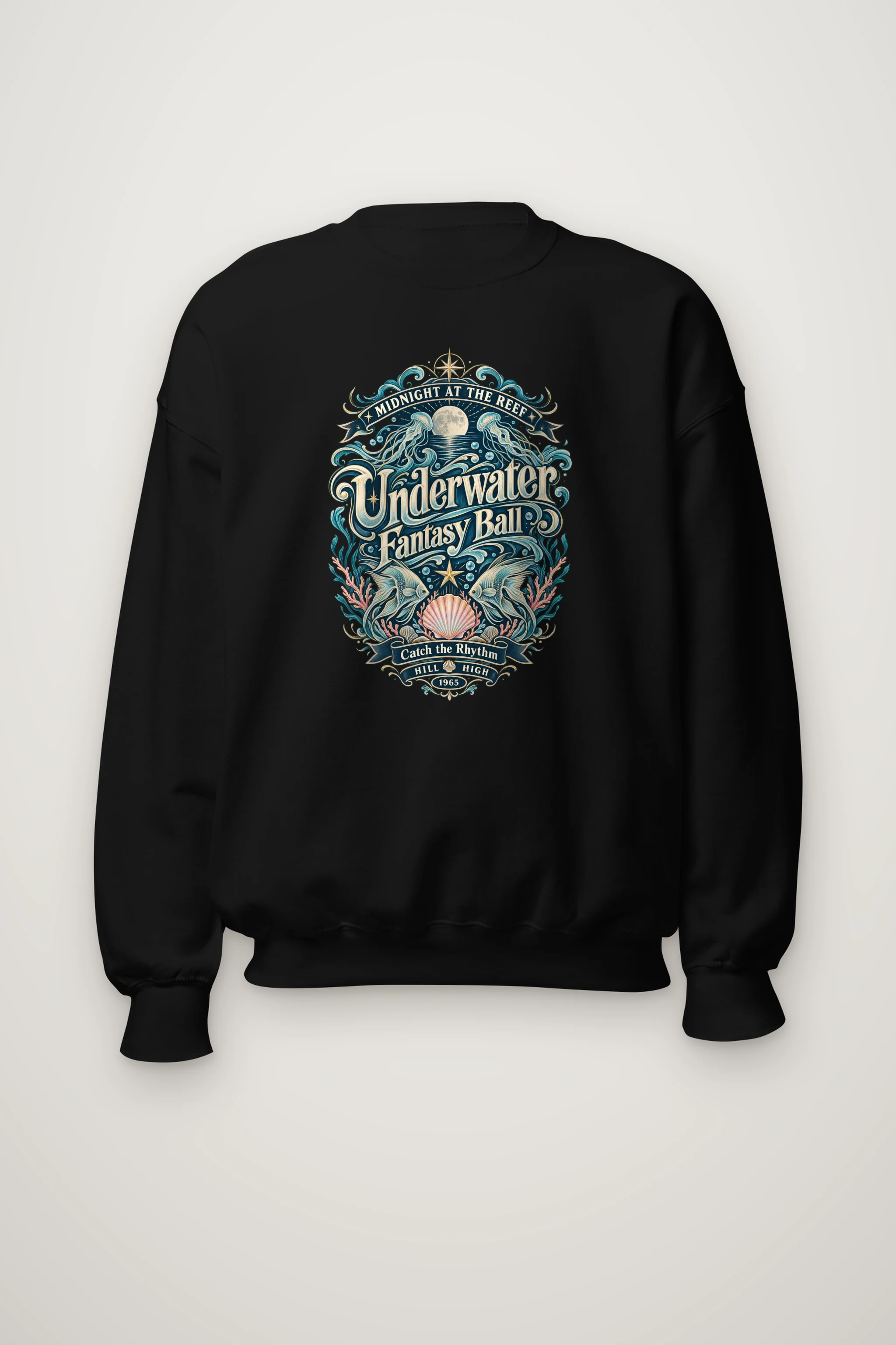 "Midnight Reef Ball" Heavy Blend Unisex Crewneck Sweatshirt