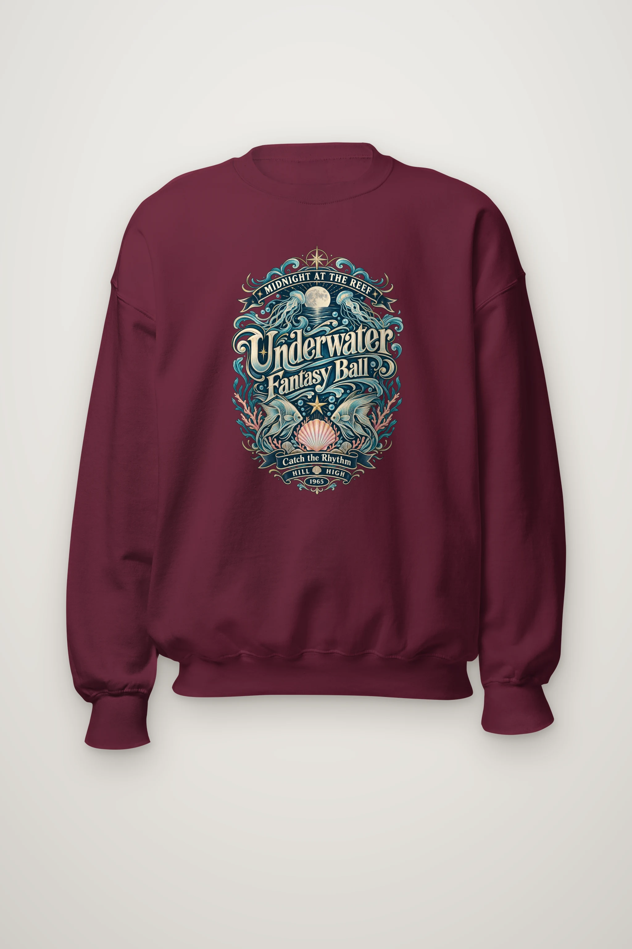 "Midnight Reef Ball" Heavy Blend Unisex Crewneck Sweatshirt