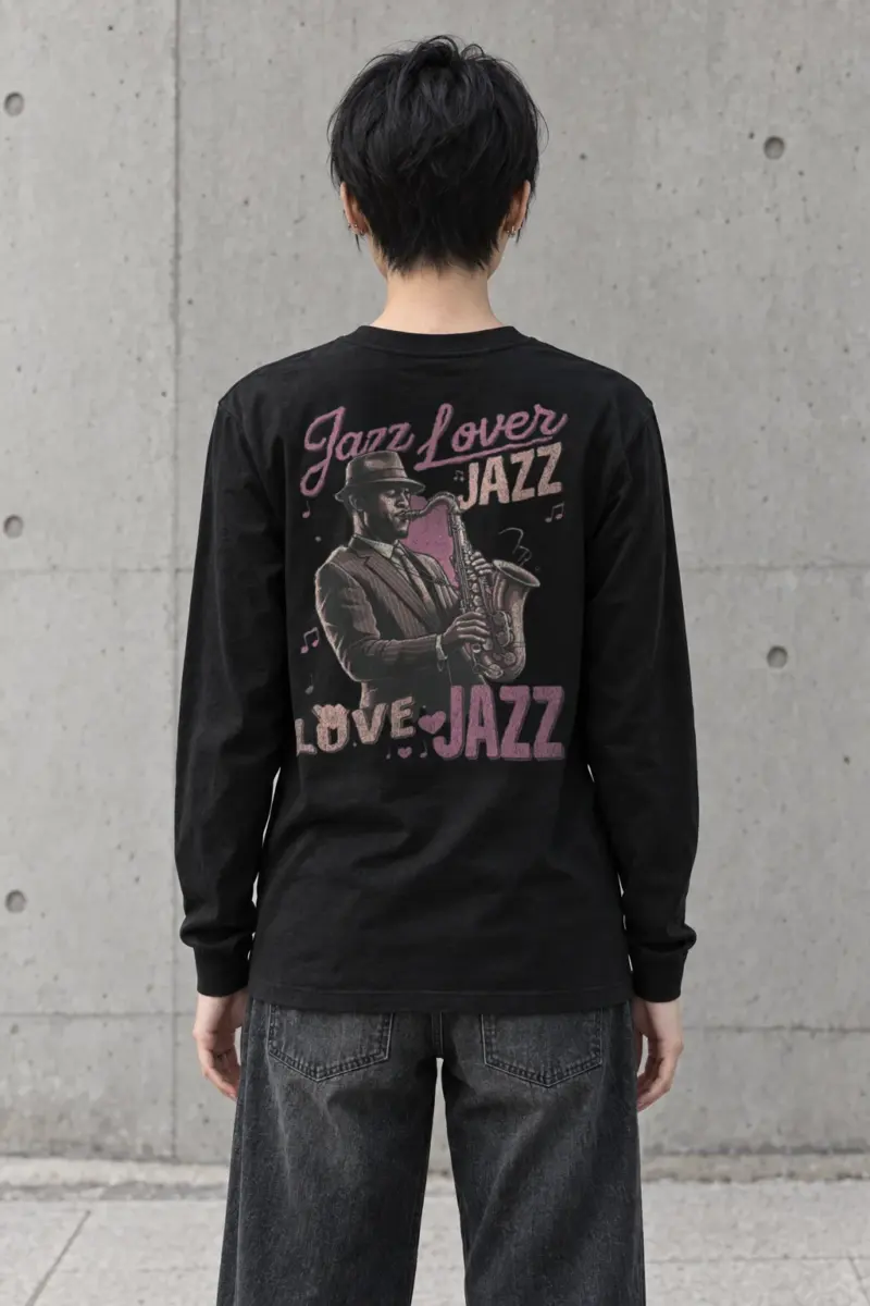 "Midnight Sax Session" Unisex Longsleeve T-shirt | Gildan 2400