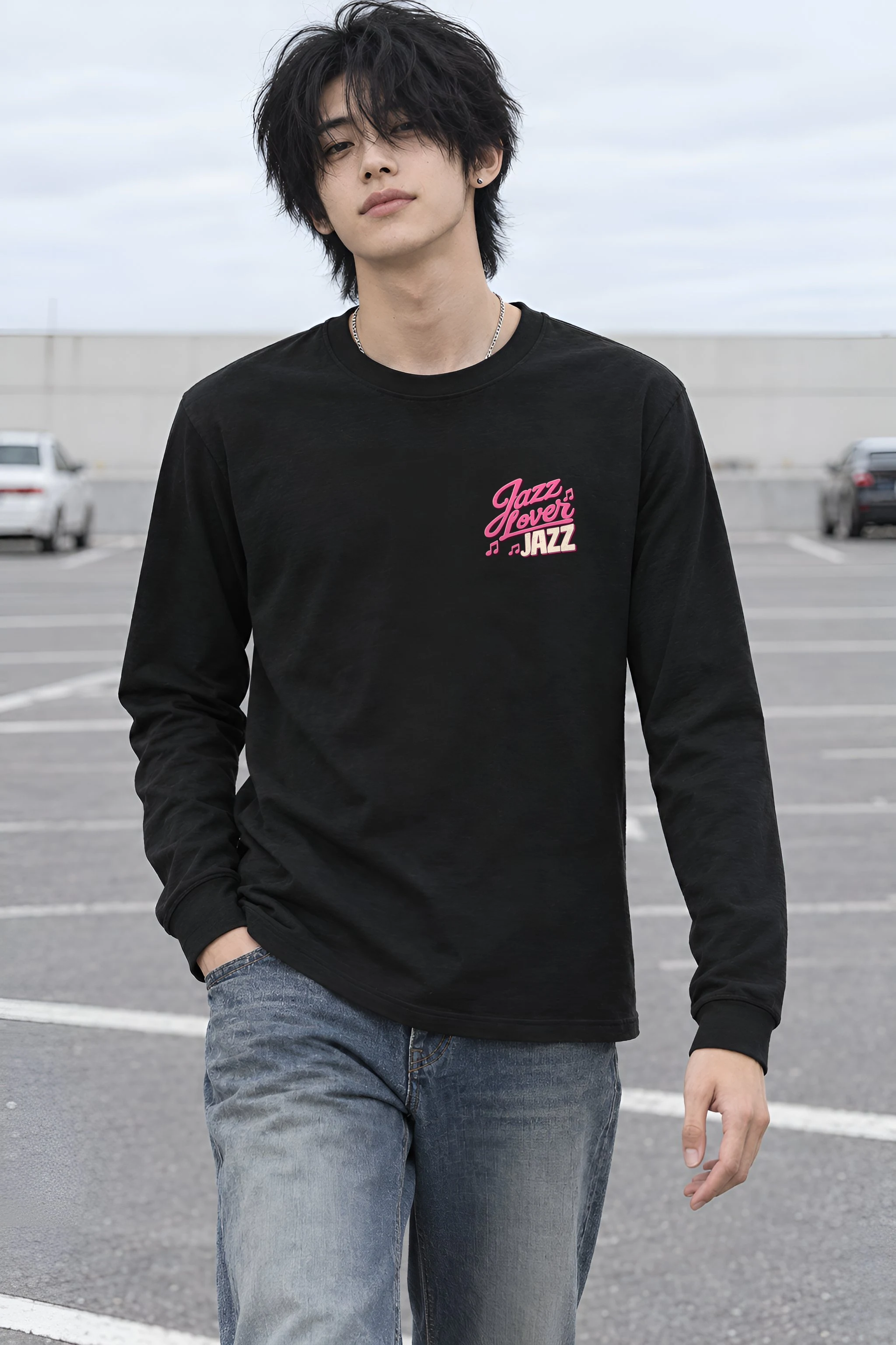 "Midnight Sax Session" Unisex Longsleeve T-shirt