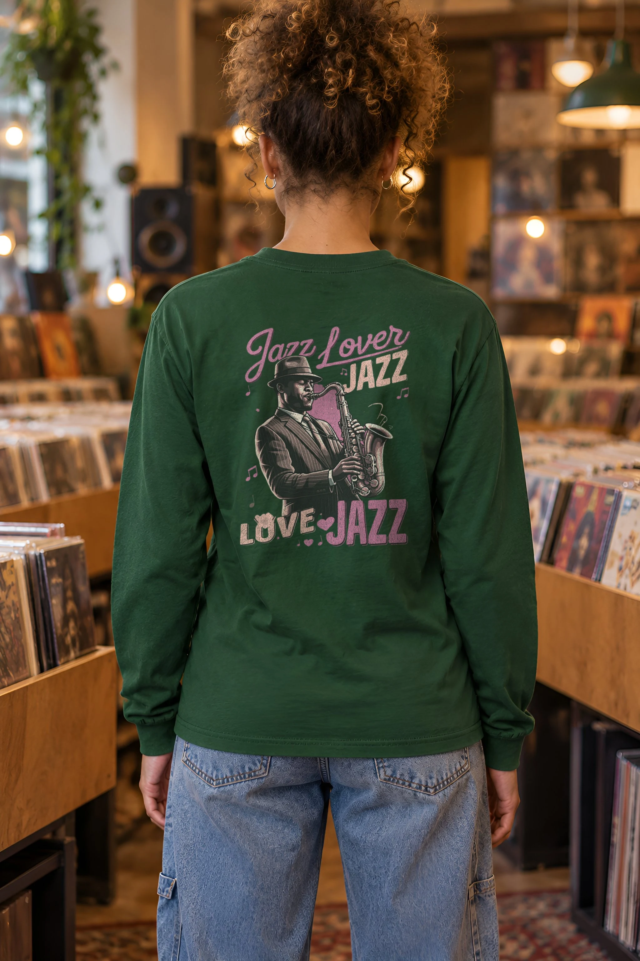 "Midnight Sax Session" Unisex Longsleeve T-shirt