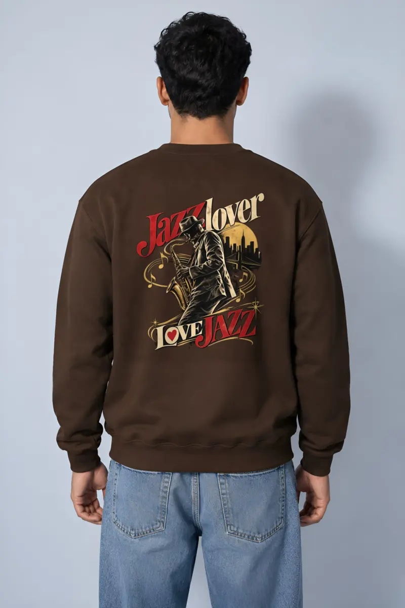 "Midnight Saxophone" Heavy Blend Unisex Crewneck Sweatshirt