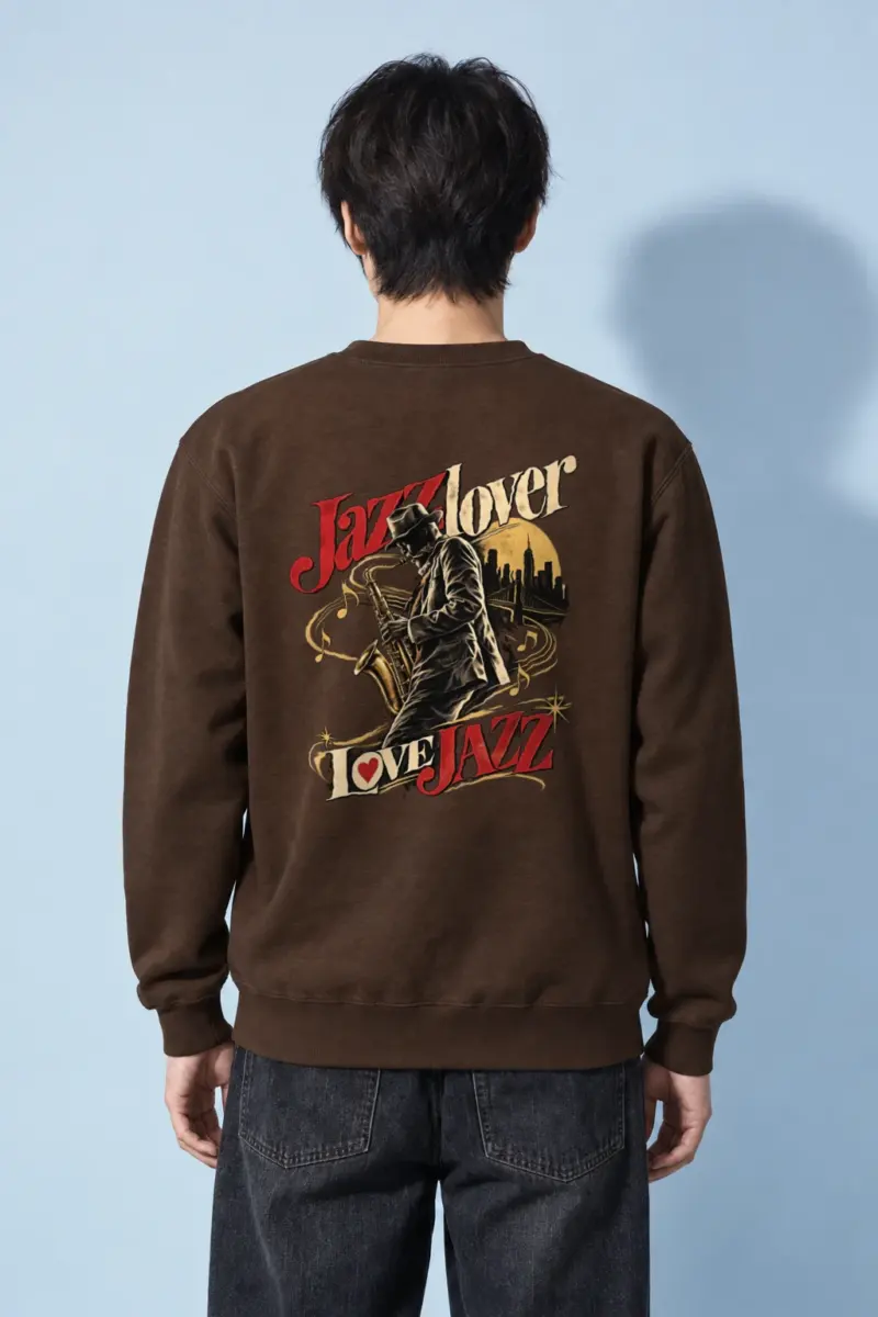 "Midnight Saxophone" Heavy Blend Unisex Crewneck Sweatshirt