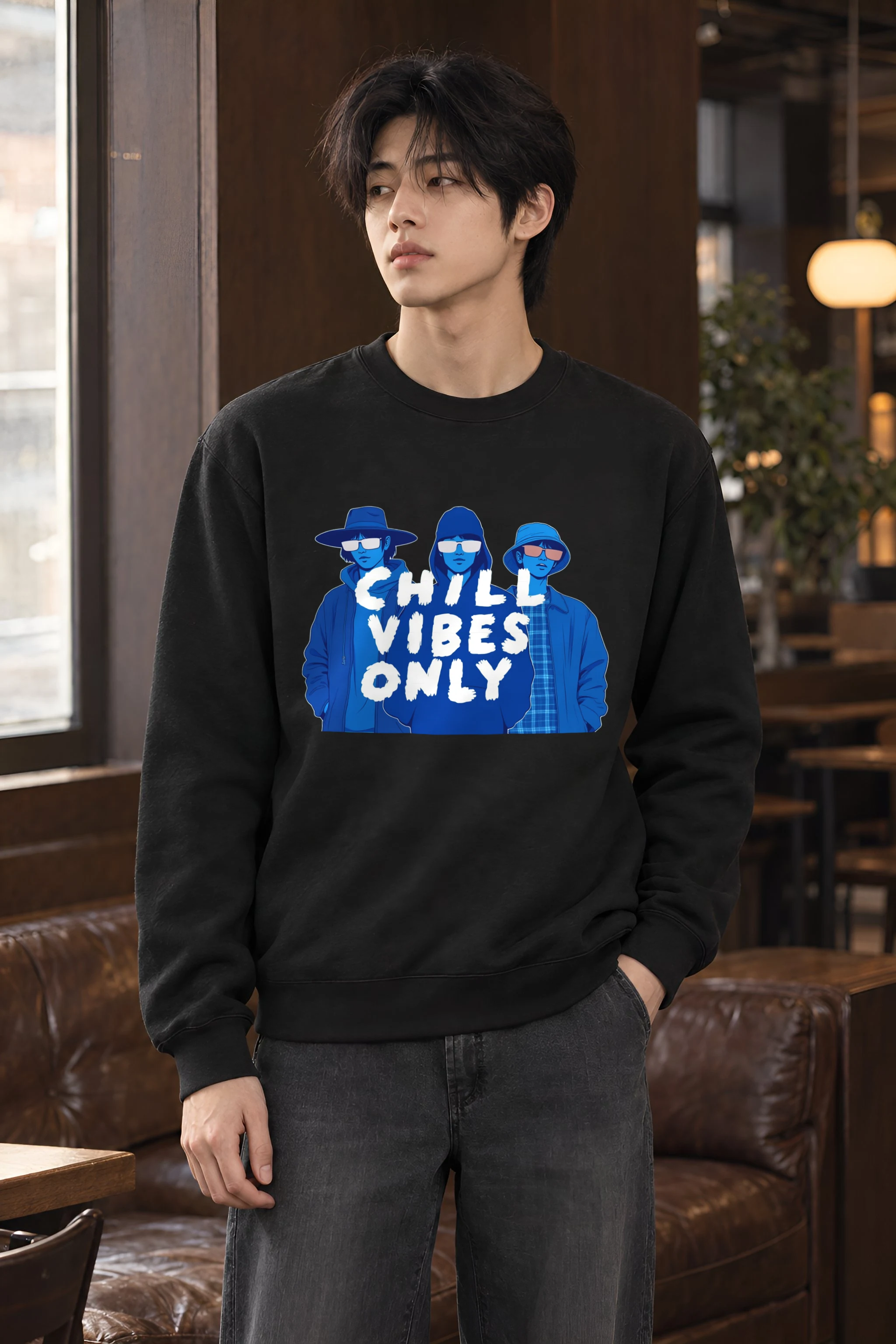 "Midnight Shades Club" Heavy Blend Unisex Crewneck Sweatshirt