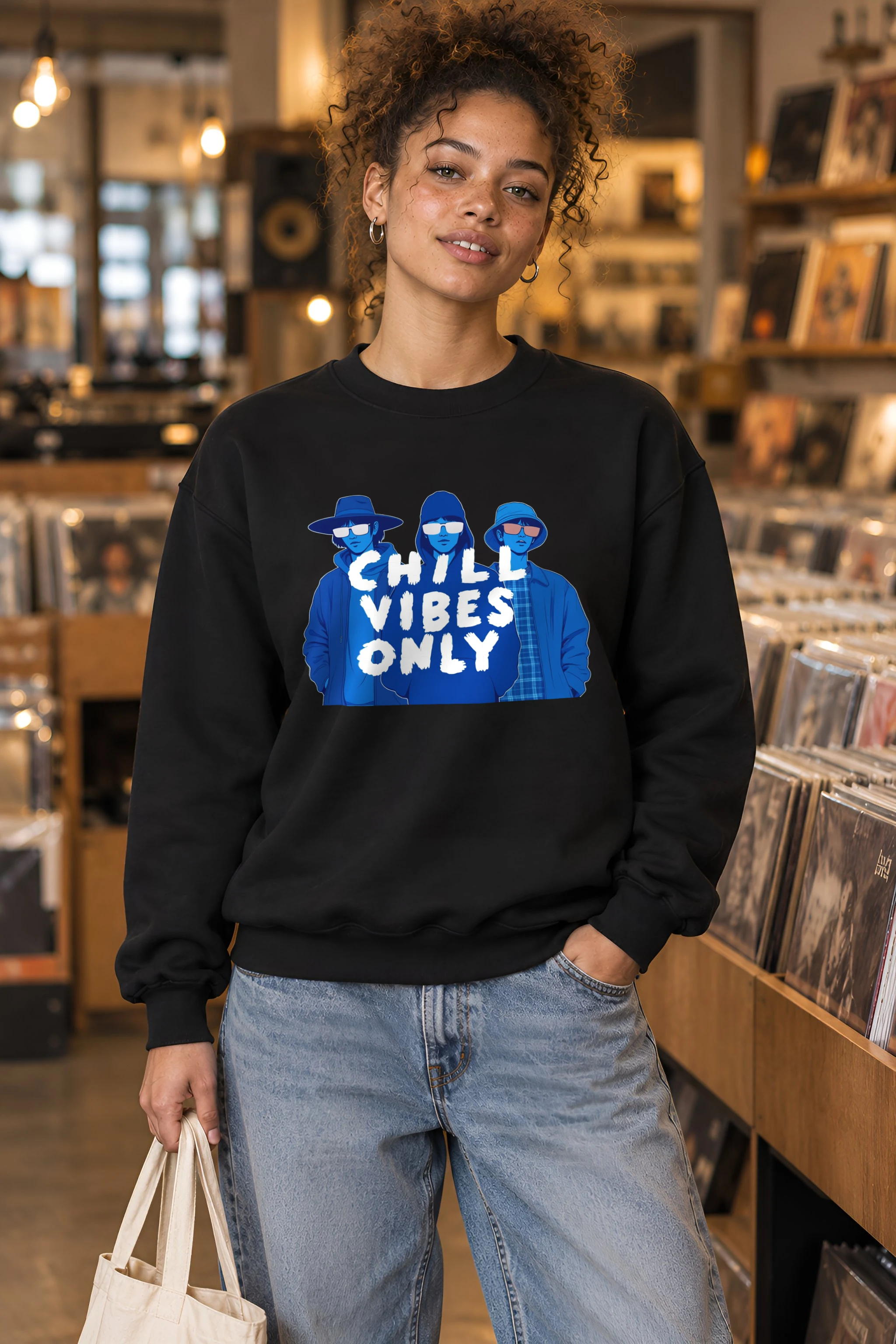 "Midnight Shades Club" 1 Crewneck Sweatshirt