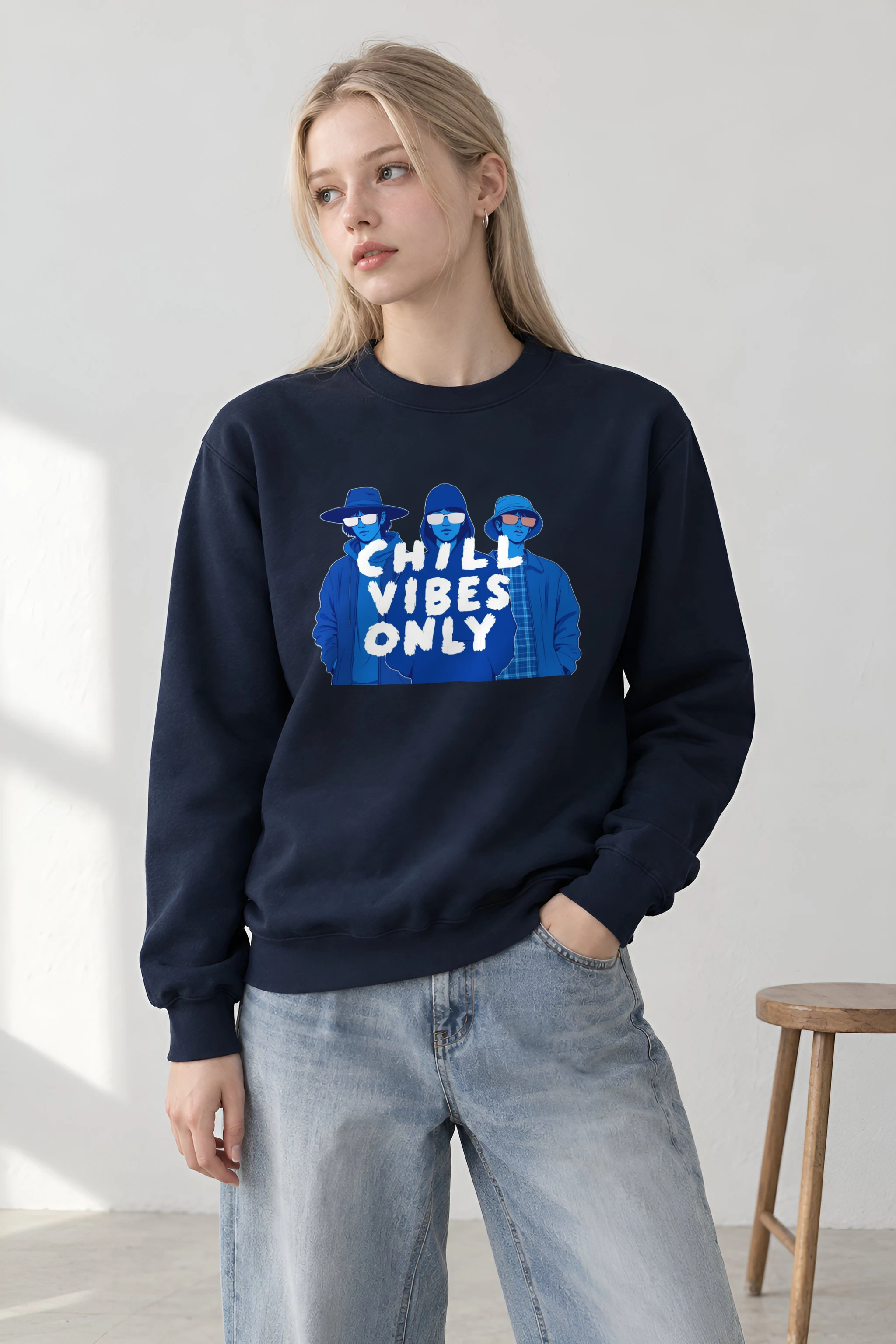 "Midnight Shades Club" 1 Crewneck Sweatshirt